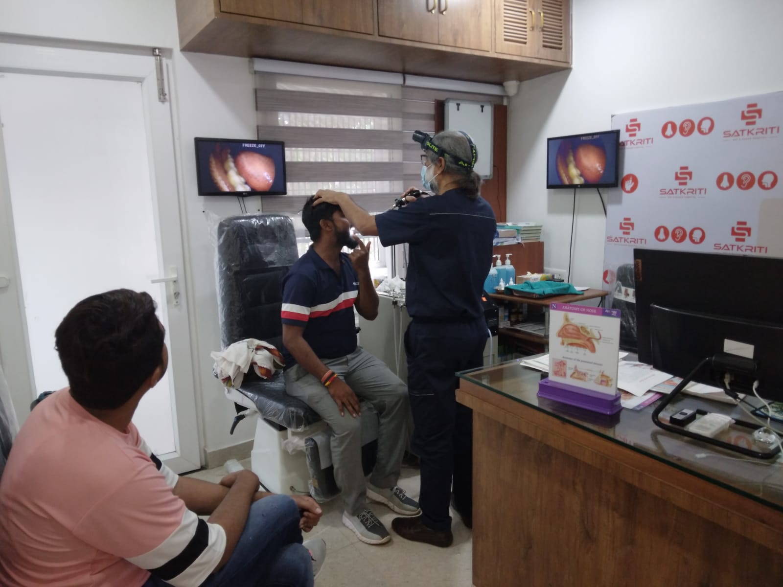 Patient consultation in the ENT OPD